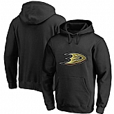 Men's Customized Anaheim Ducks Black All Stitched Pullover Hoodie,baseball caps,new era cap wholesale,wholesale hats